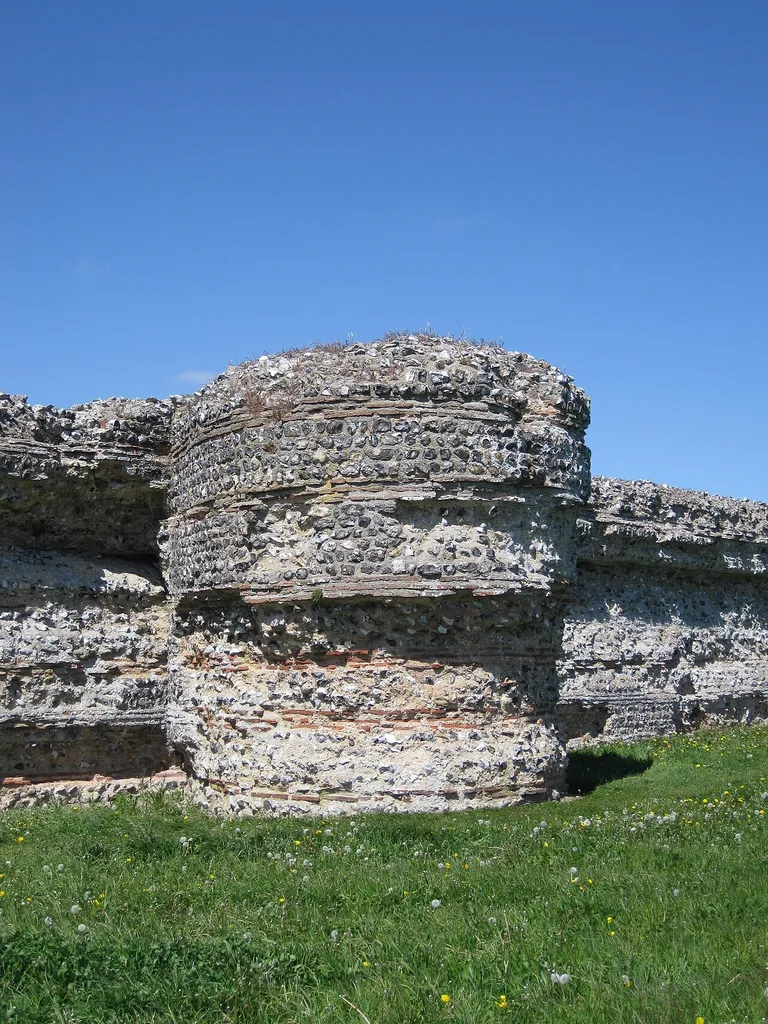 Gariannonum Burgh Castle east wall turret detail
