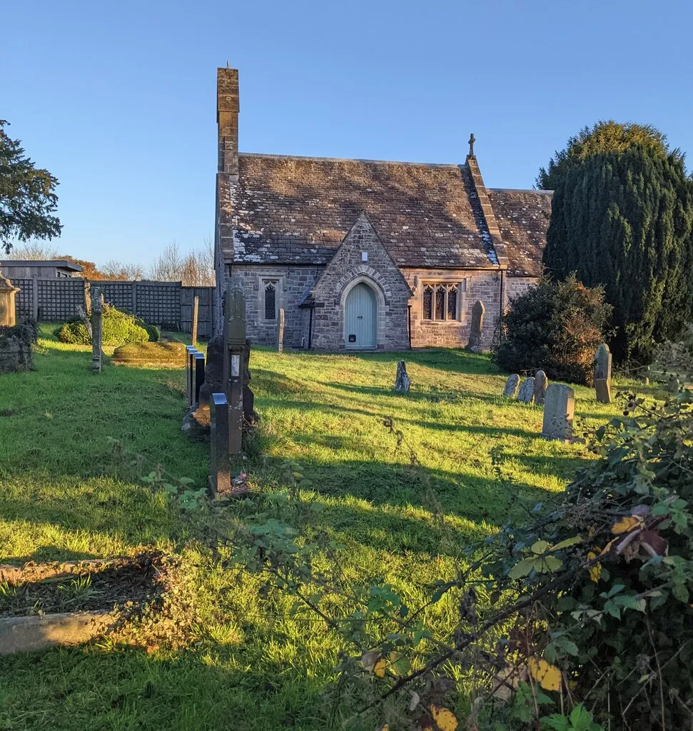 House formerly a church, Llanddewi Fach, Monmouthshire. Formerly St Davids Church, accessed from Tre-Herbert Road via St Davids Lane.