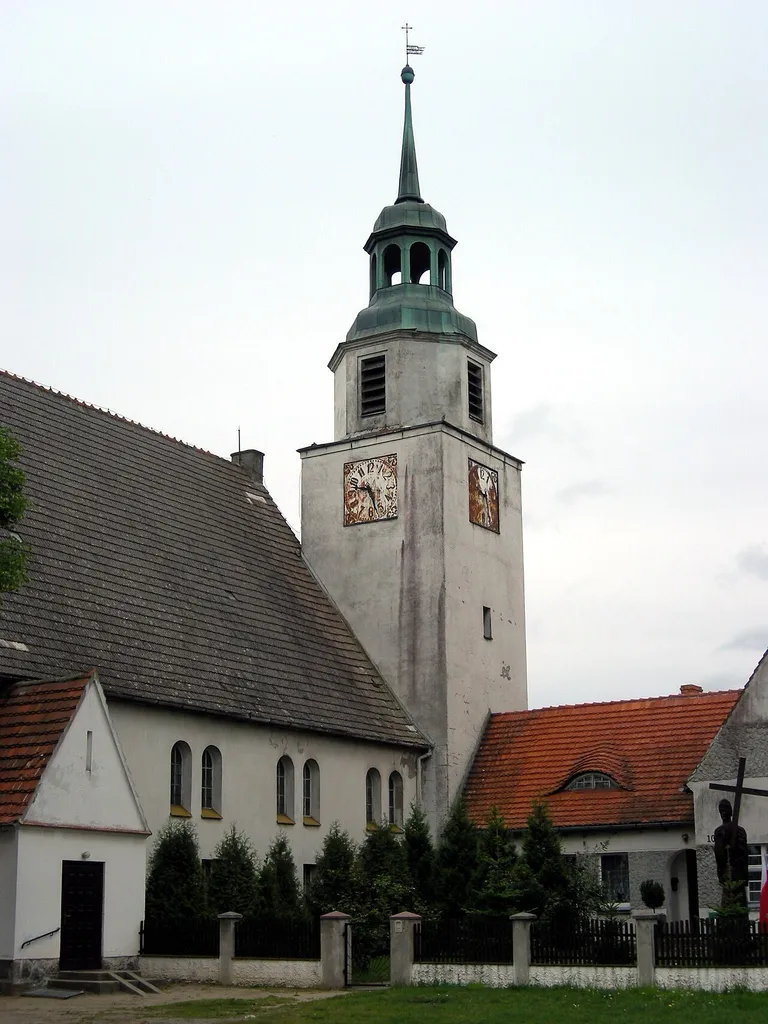The church in Kęsowo, Poland.