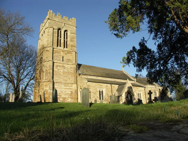 Church of England parish church of St Andrew, Arthingworth, Northamptonshire: view from the southwest