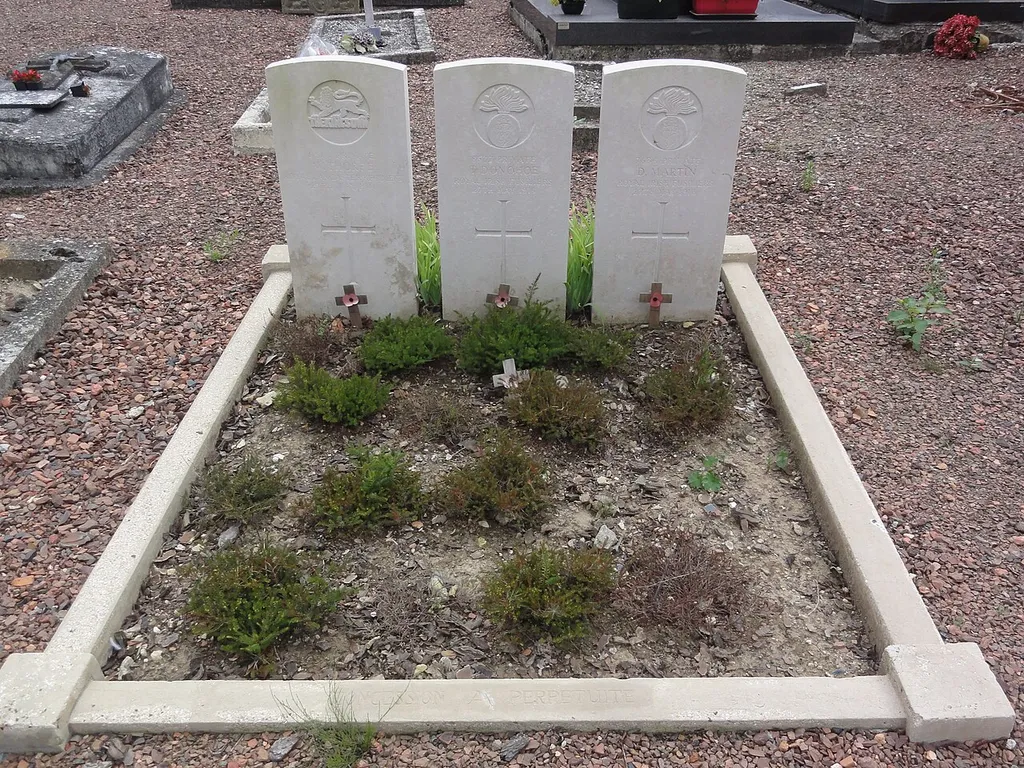 Le Catelet (Aisne) tombes de la Commonwealth War Graves Commission (GWGC)