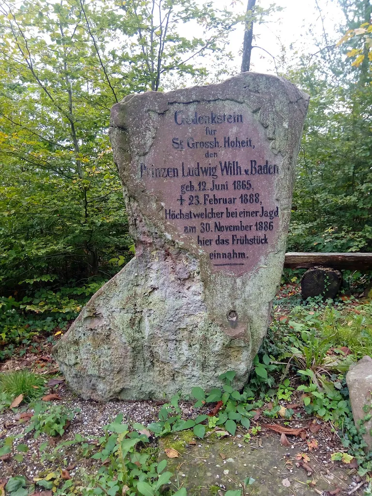 Prinzenstein Neunkirchen: Hier hat Seine 23jährige Großherzogliche Hoheit 1886 das Frühstück eingenommen und das Wasser abgeschlagen.