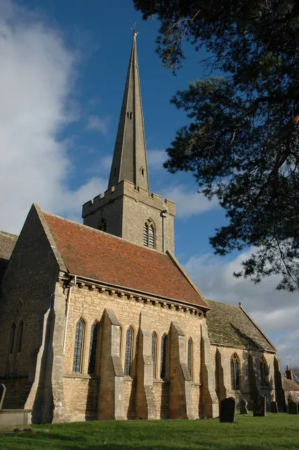 Bredon church The tall slender spire of Bredon's St Giles church can clearly be seen from the M5 motorway as it crosses the Avon meadows just to the south of junction 8.
