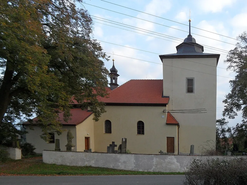 Košice (okres KH) D. Church of the Nativity of the Virgin Mary, Kutná Hora District, the Czech Republic.
