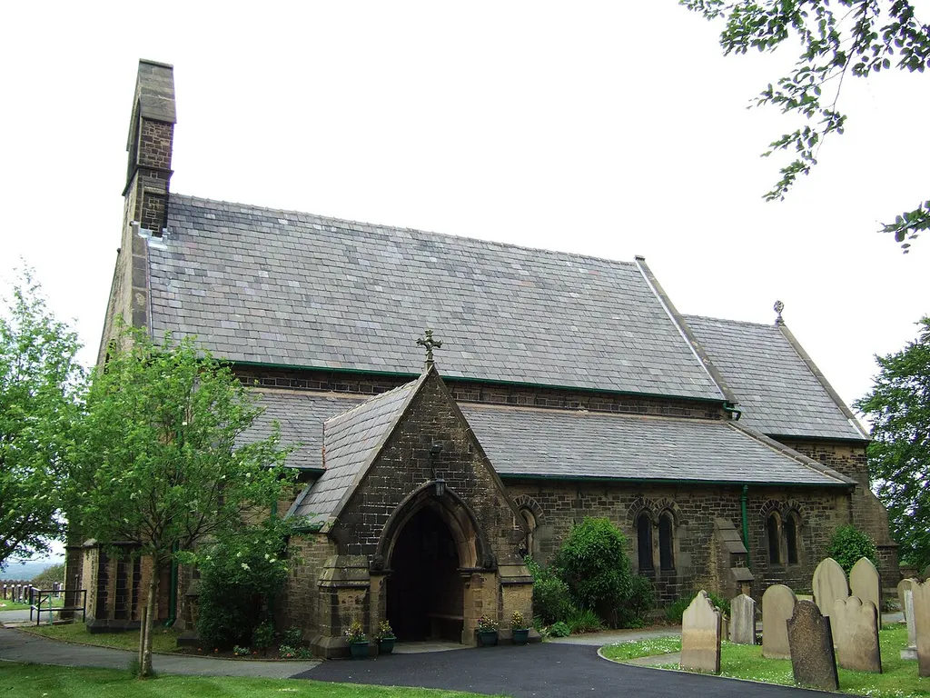 St James the Great parish church, Wrightington, Lancashire, seen from the southwest