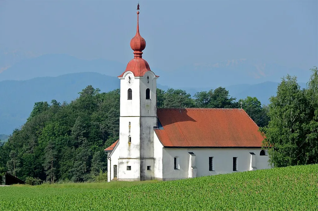 Subsidiary church Saint Ulrich at Neudenstein, municipality Voelkermarkt, district Voelkermarkt, Carinthia / Austria / EU