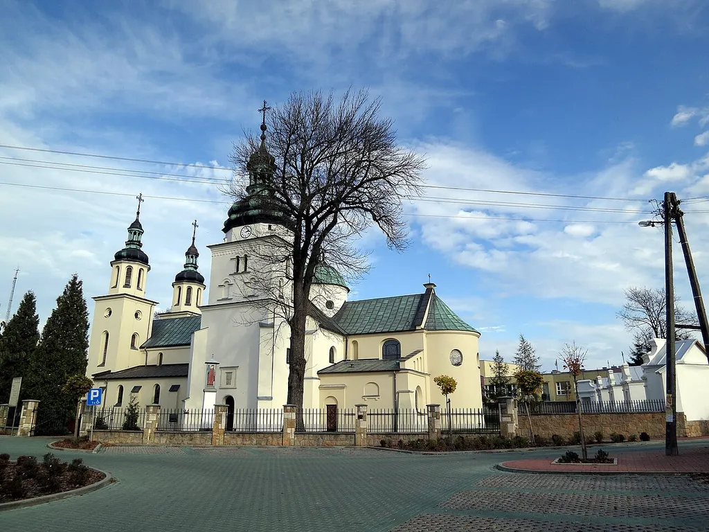 Dąbrowa Zielona, kościół parafialny pw. św. Jakuba, 1554, 1908-1911