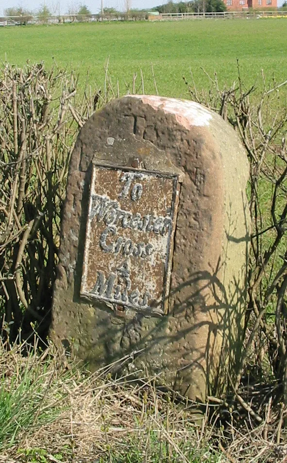 Old Milestone by the B4084, Norton Juxta Kempsey Parish
