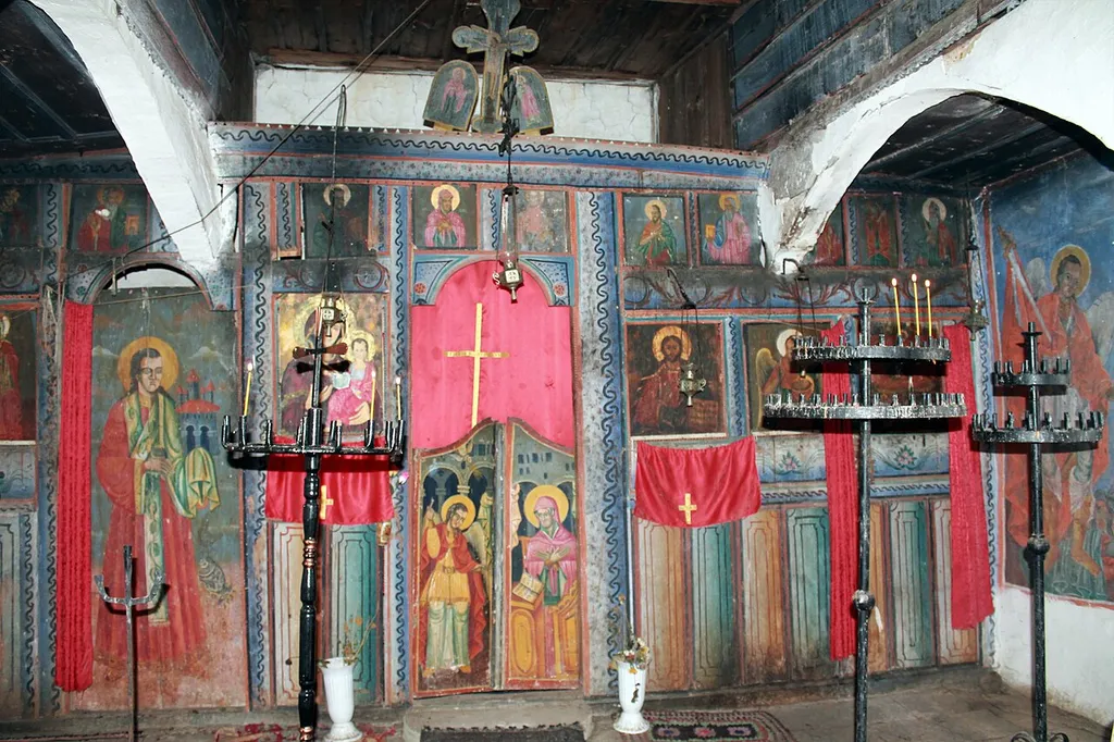 Interior of the church "St. Elias" near Sugarevo village, Bulgaria