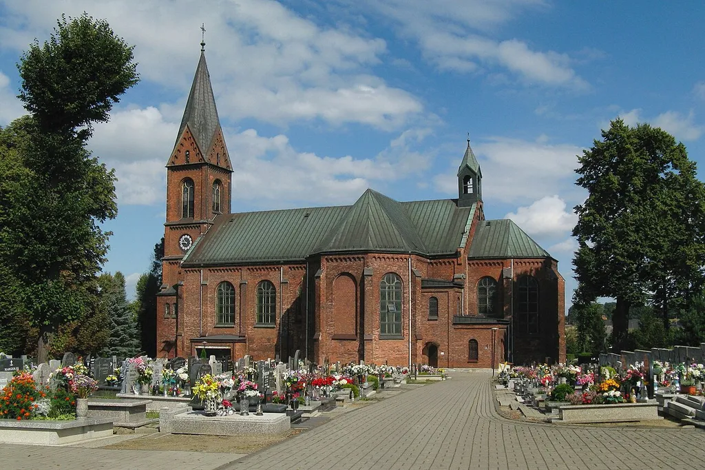 kościół Trójcy Świętej w Wieszowie, widok od południa