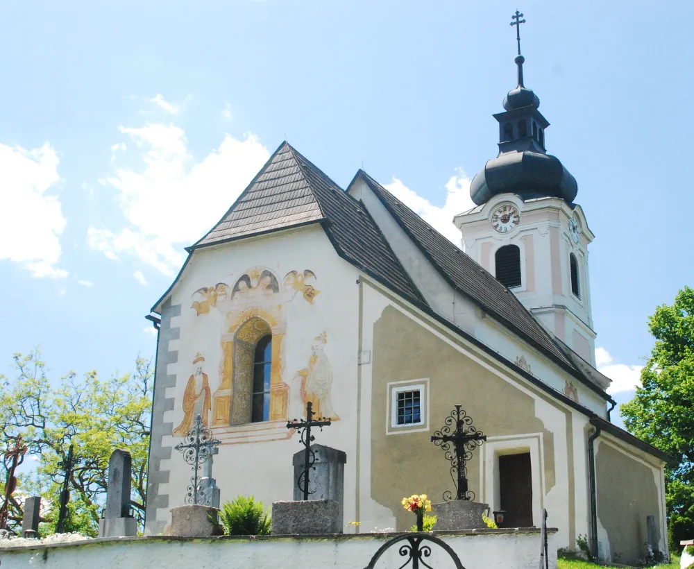 Die Pfarrkirche von Eibenstein an der Thaya in Niederösterreich
