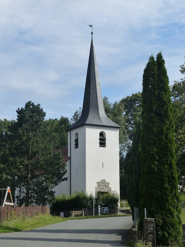 The church of the village Bieberbach, a district of the municipality of Egloffstein.