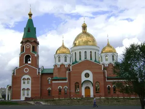 Saint Andrew Orthodox cathedral in Oskemen