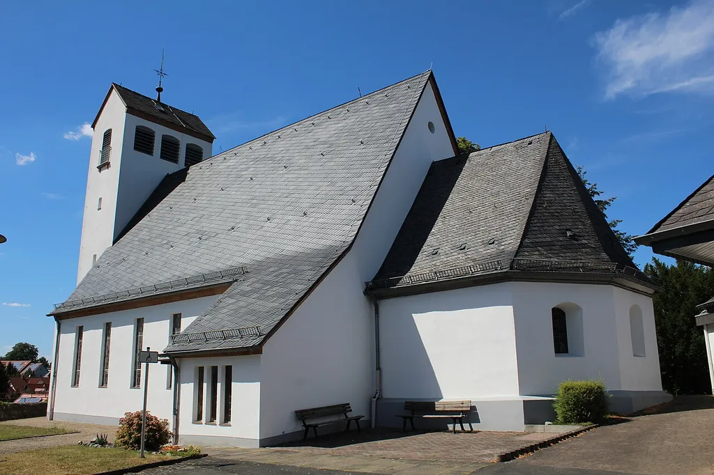 Evangelische Kirche Niederwetz, Gemeinde Schöffengrund, Hessen, Deutschland