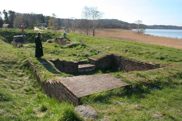 The ruins of Dronningholm Castle near Arresø in Denmark
