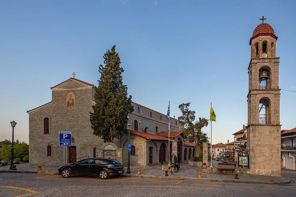 Saint Nicholas church in Litochoro, Central Macedonia, Greece.