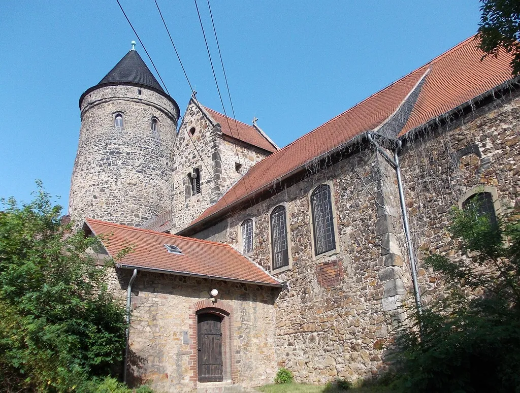 Martin Luther Church in Hohenthurm (Landsberg, district: Saalekreis, Saxony-Anhalt)
