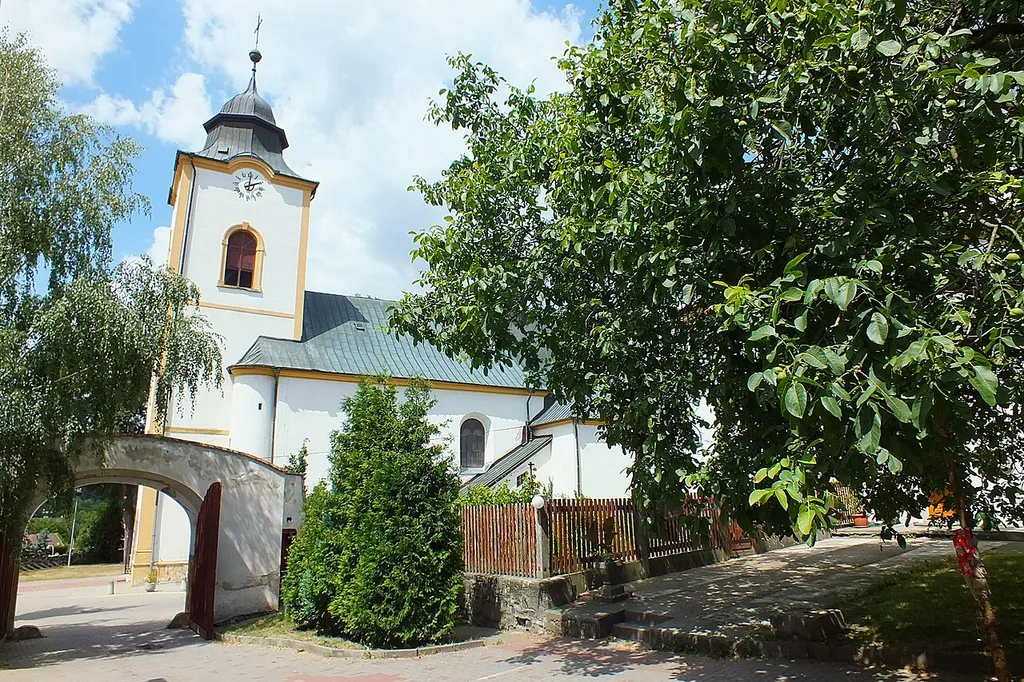 Church of the Beheading of Saint John the Baptist in Velká Bystříce, the Czech Republic.