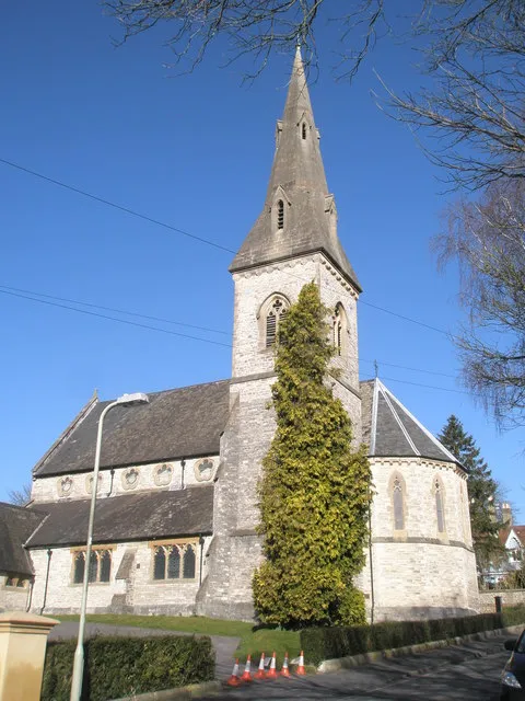 Christ Church parish church, Christchurch Road, Winchester, Hampshire, seen from the south