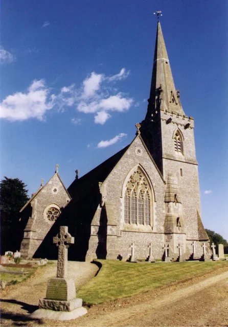 St Matthew's parish church, Midgham, Berkshire, seen from the west