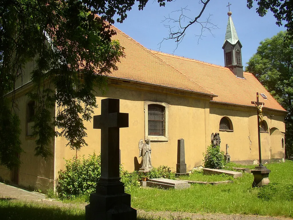 St. Nicholas church in Vrapice, a suburb of Kladno city, Czech Republic. This is the oldest preserved church in territory of the city.