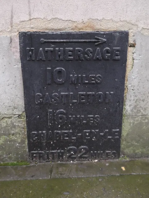 Milestone, Eccleshall Road, at junction of St Mary's Gate and London Road, Sheffield