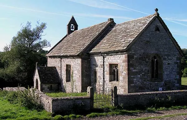 All Saints' church, Ballidon, Derbyshire, seen from the southeast