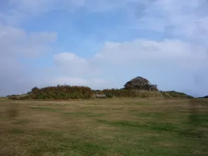 Iron Age cliff castle and site of St George's churchyard on East Hill