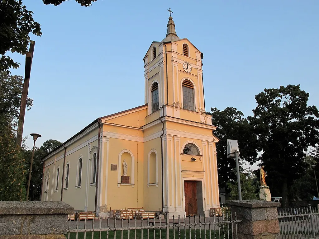 Saints Apostles Peter and Paul church by Kolejowa 5 street in Jabłoń Kościelna, gmina Nowe Piekuty, podlaskie, Poland