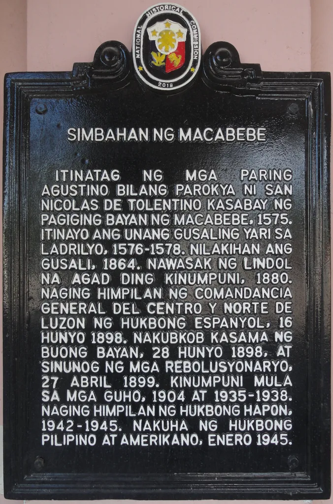 Simbahan ng Macabebe NHCP Historical Marker