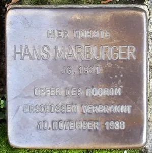Stolperstein dedicated to Hans Marburger