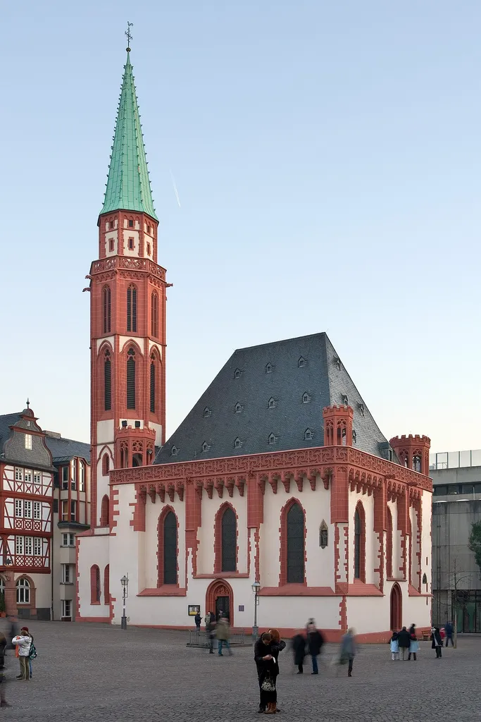 Frankfurt on the Main: Alte Nikolaikirche (Old Saint Nicholas Church) as seen from the Roemerberg