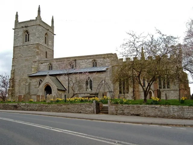 Church of St. Bartholomew, Kneesall. This 13th century church stands in the centre of Kneesall on the A616 as it passes through the village on a sharp bend. It has recently undergone extensive re-roofing work.