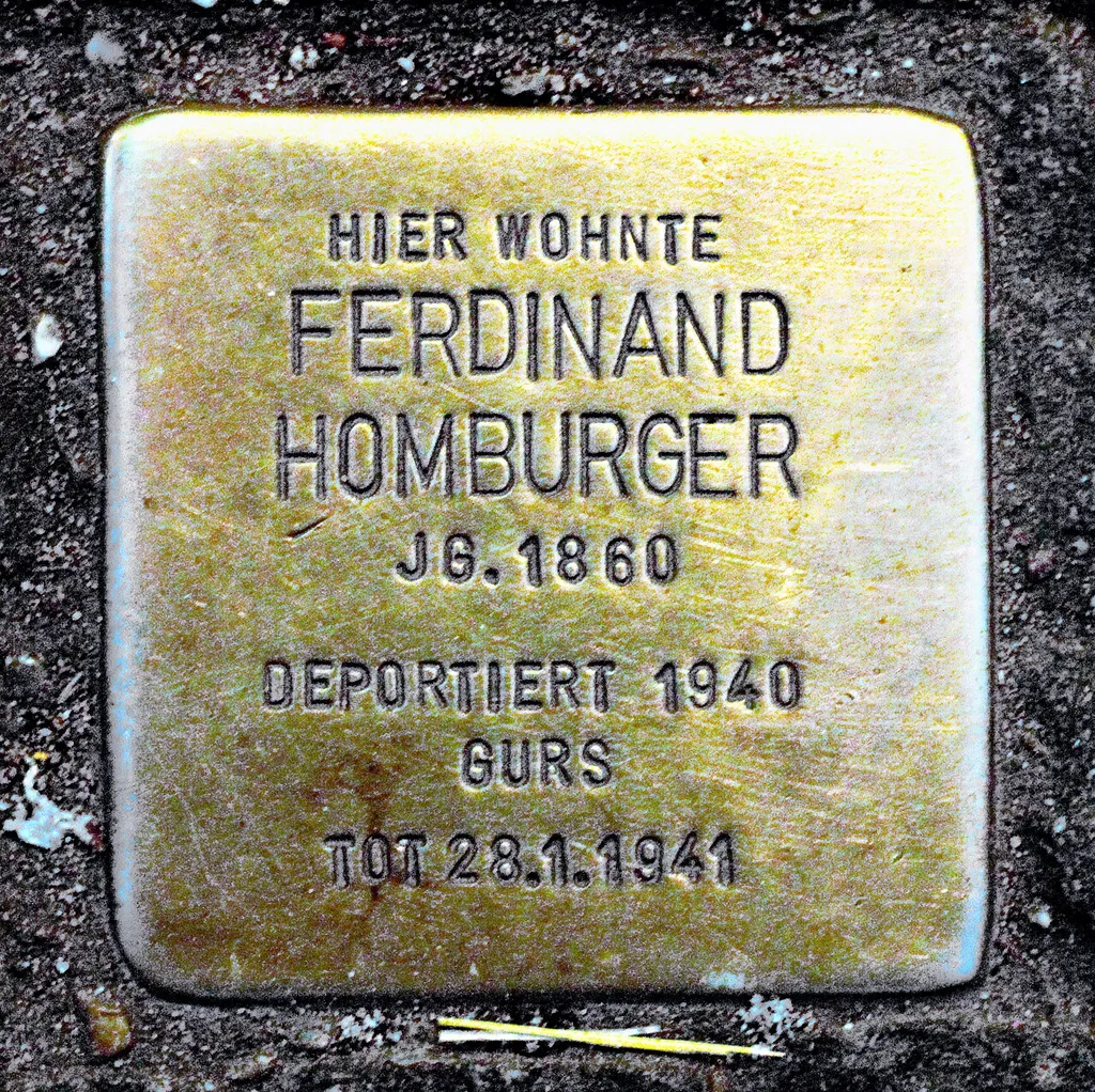 Bildinhalt: Stolperstein Aufnahmeort: Karlsruhe, Deutschland