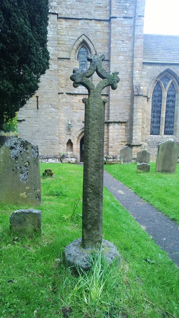 Rare (13th-century?) Churchyard cross, Blanchland, Northumberland.