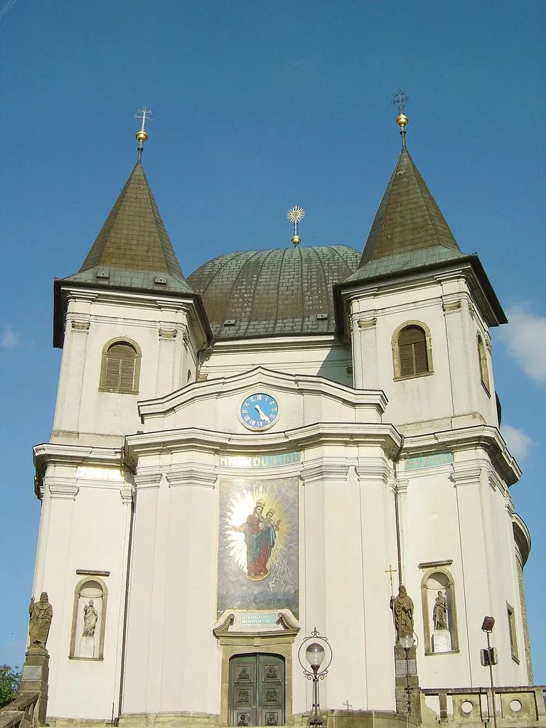 The Church Svatý Hostýn on Hostýnská hora hill.