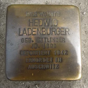 Stolperstein dedicated to Hedwig Ladenburger