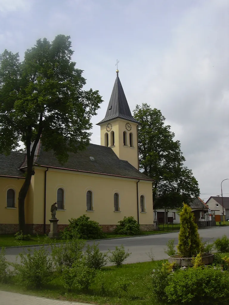 Church of Saint Giles in Studnice, Vyškov District, the Czech Republic.