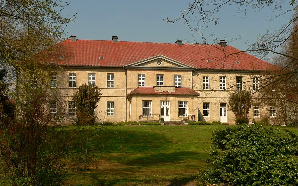 Herrenhaus des Ritterguts Ampleben am Standort der Burg Ampleben