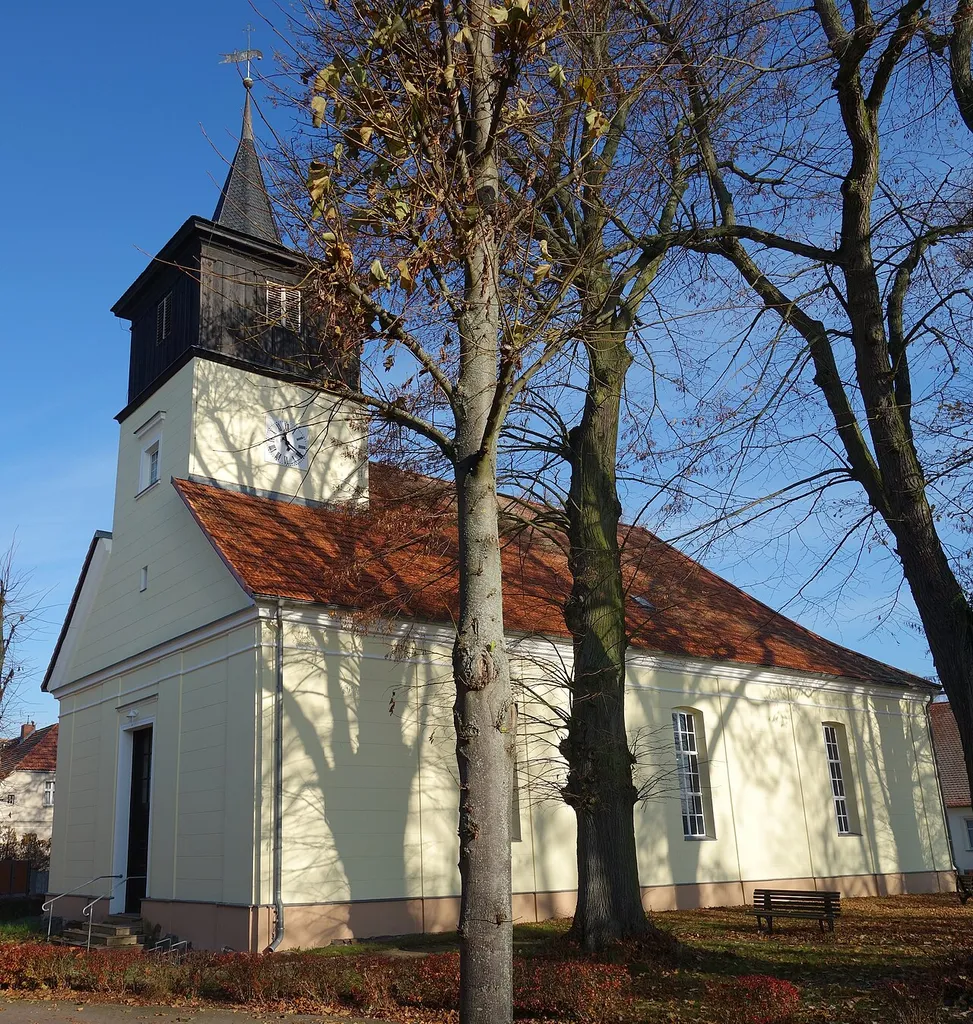 South-western view of church in Dreetz municipality, Ostprignitz-Ruppin district, Brandenburg state, Germany