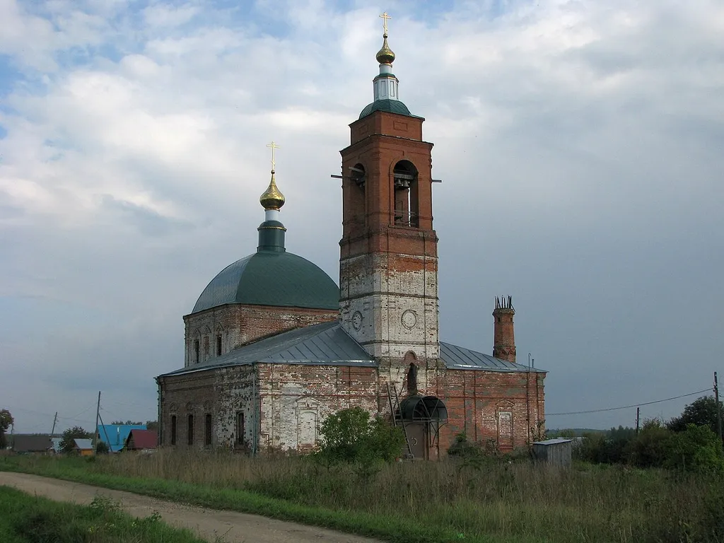 Церковь Воздвижения Креста Господня: Коверино, Камешковский район, Владимирская область