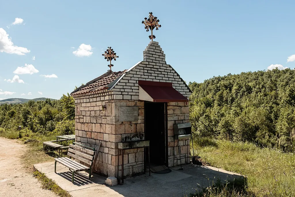 View of the St. Petka Church in the village Velmevci