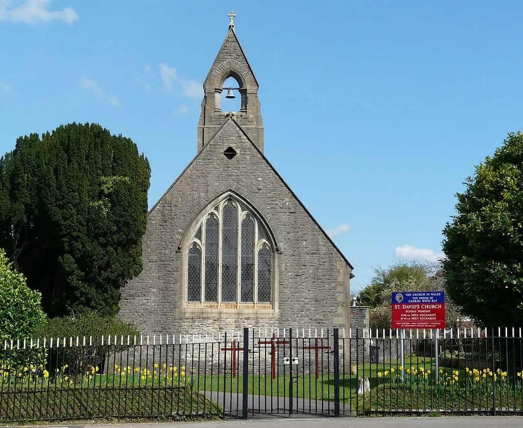 St David's Church, Ely, Cardiff. Photographed on Easter Monday 2015