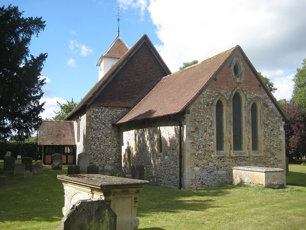 St Mary's Church, Sulhamstead Abbots, Berkshire. View from the east.