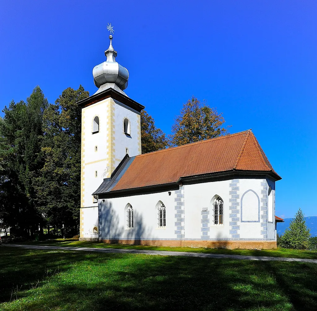 Subsidiary church Holy 3 Kings at Untergreuth, municipality Finkenstein am Faaker See, district Villach Land, Carinthia, Austria