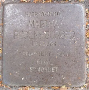 Stolperstein dedicated to Martha Regensburger