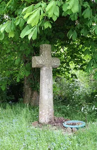 Wayside cross at crossroads 120m NNW of St Andrew's Church